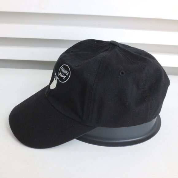 A BATHING APE BAPE MEN'S BASEBALL CAP ADJUSTABLE BLACK O/S - Picture 8 of 8